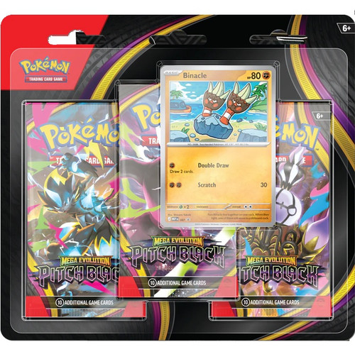 3 PACK BLISTER PITCH BLACK